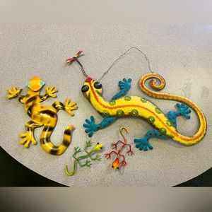 Metal Lizard Wall Decor